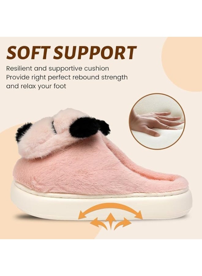 Lucky Kids Winter House Slippers for Kids with Cute Soft Warm Shoes Comfy Home Furry Slippers for Kids