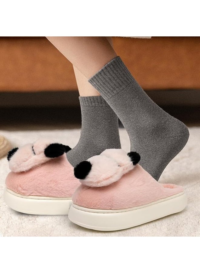 Lucky Kids Winter House Slippers for Kids with Cute Soft Warm Shoes Comfy Home Furry Slippers for Kids