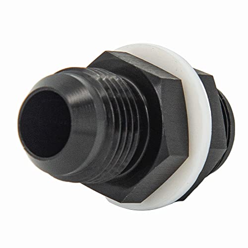 CNRAQR 10AN To 10AN Male Flare Straight Fuel Cell Bulkhead Fittings Aluminum Black 2Pcs - Image 5