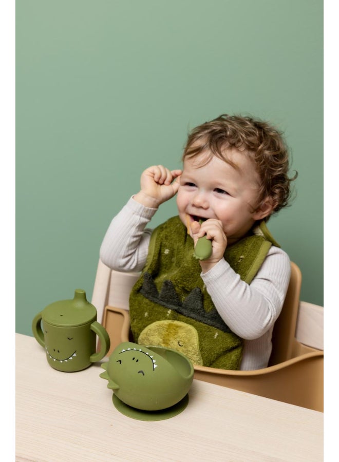 Trixie First Baby Silicone Feeding Spoon - Pack of 2 - Mr. Dino - Image 2