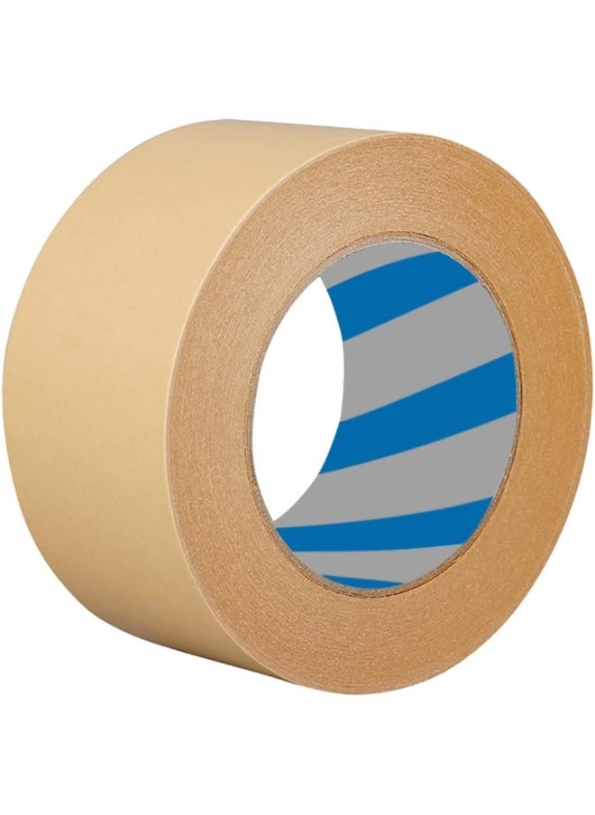Rubik - 1pc Kraft Paper Packing Tape 5cm Wide x 33 Yards Long, Writable Non-Coated Surface for Masking Sealing Packaging Use, Easy to Tear - Image 1