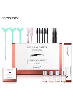 ibcccndc Brow Lamination Kit, Quick Lifting and Voluminous Coloring with Complete Tools for Salon Grade and DIY Perm 20 Pcs Set  - Image 1