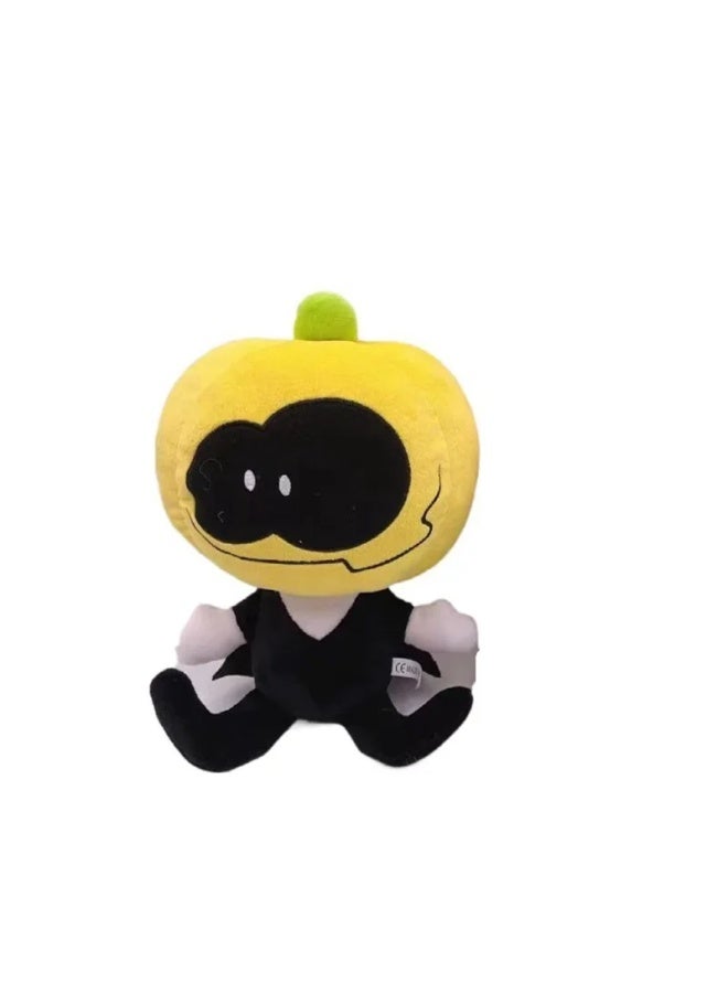 Sale  Friday Night Funkin Skid And Pump Pumpkin Stuffed Plush Toys Soft PP Cotton Filling For Children Gifts-Specifications:25cm Scarecrow In Stock-Color:12-30cm - Image 3