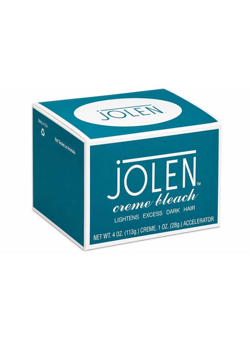 Jolen Creme Bleach 113G | Lightens Excess Dark Hair | Facial & Body Hair Bleaching Cream