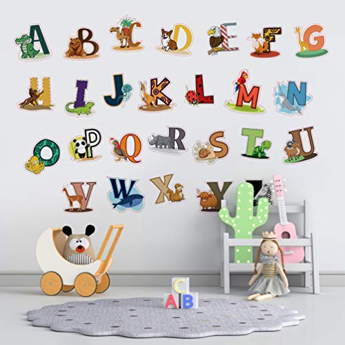 DEKOSH Alphabet Wall Decals - Colorful ABC Wall Stickers for Kindergarten, Playroom & Baby Nursery - Image 3