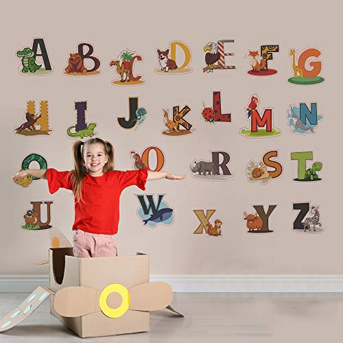 DEKOSH Alphabet Wall Decals - Colorful ABC Wall Stickers for Kindergarten, Playroom & Baby Nursery - Image 4