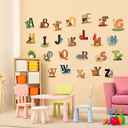 DEKOSH Alphabet Wall Decals - Colorful ABC Wall Stickers for Kindergarten, Playroom & Baby Nursery - Image 2