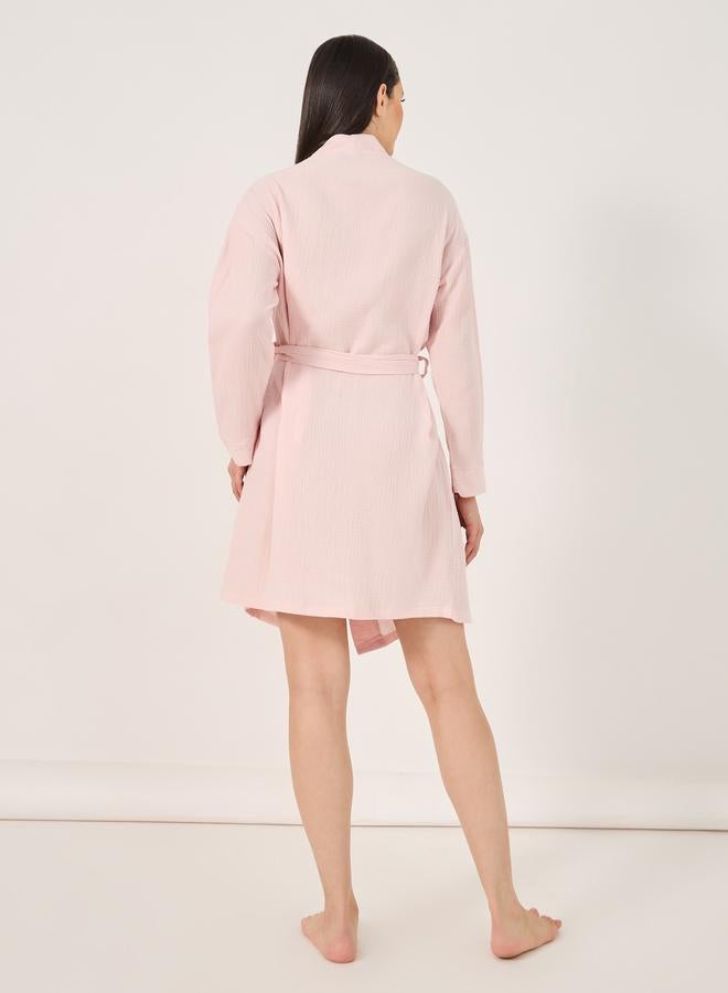 Styli Styli Cotton Gauze Belted Robe  - Image 4