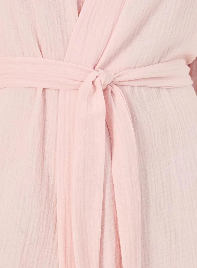 Styli Styli Cotton Gauze Belted Robe