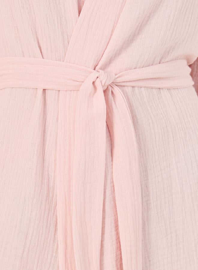 Styli Styli Cotton Gauze Belted Robe  - Image 3