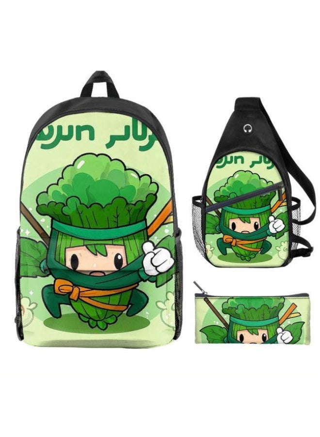 حقيبة مدرسية عالمية جديدة من ثلاث قطع - Image 1