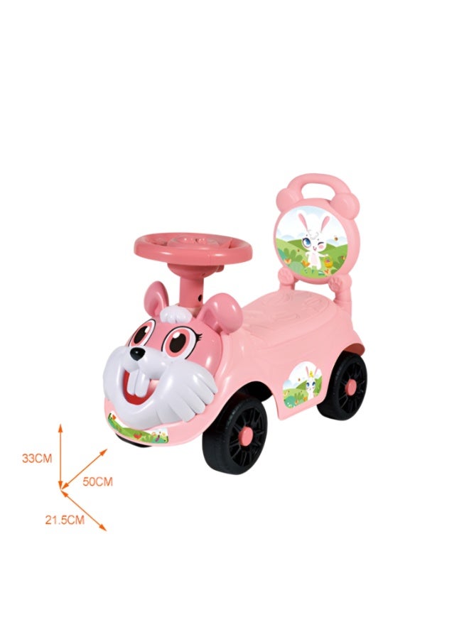 Cute Moon Rabbit Toddler Ride â€“ Pink - Image 2