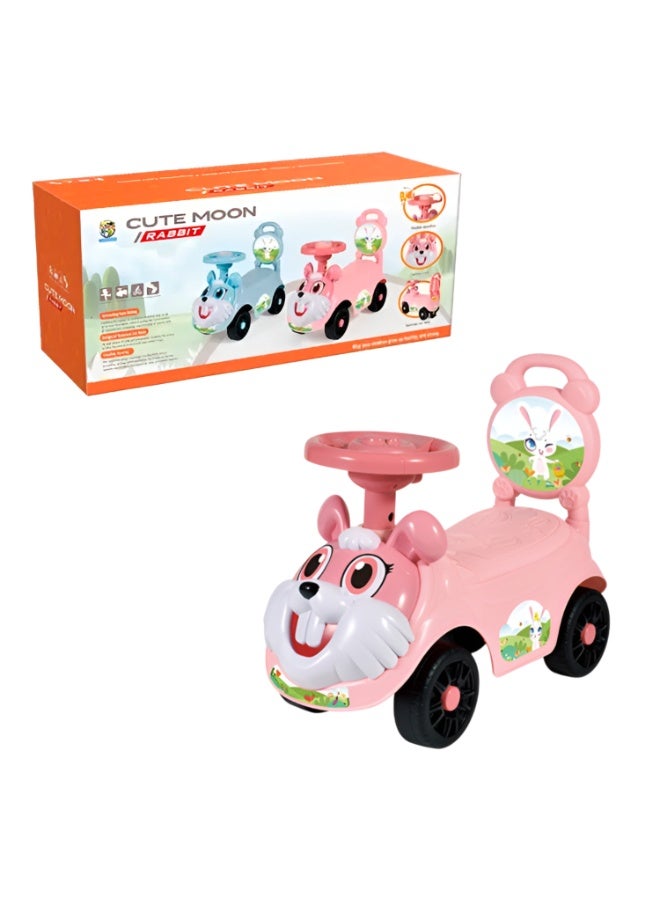 Cute Moon Rabbit Toddler Ride â€“ Pink - Image 4