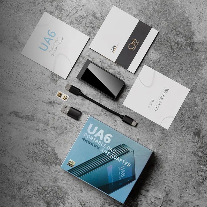 Shanling UA6 Portable USB DAC Headphone Amplifier Hi-Res Hifi 4x Cs43131 DACs Dsd512, Silver - Image 2