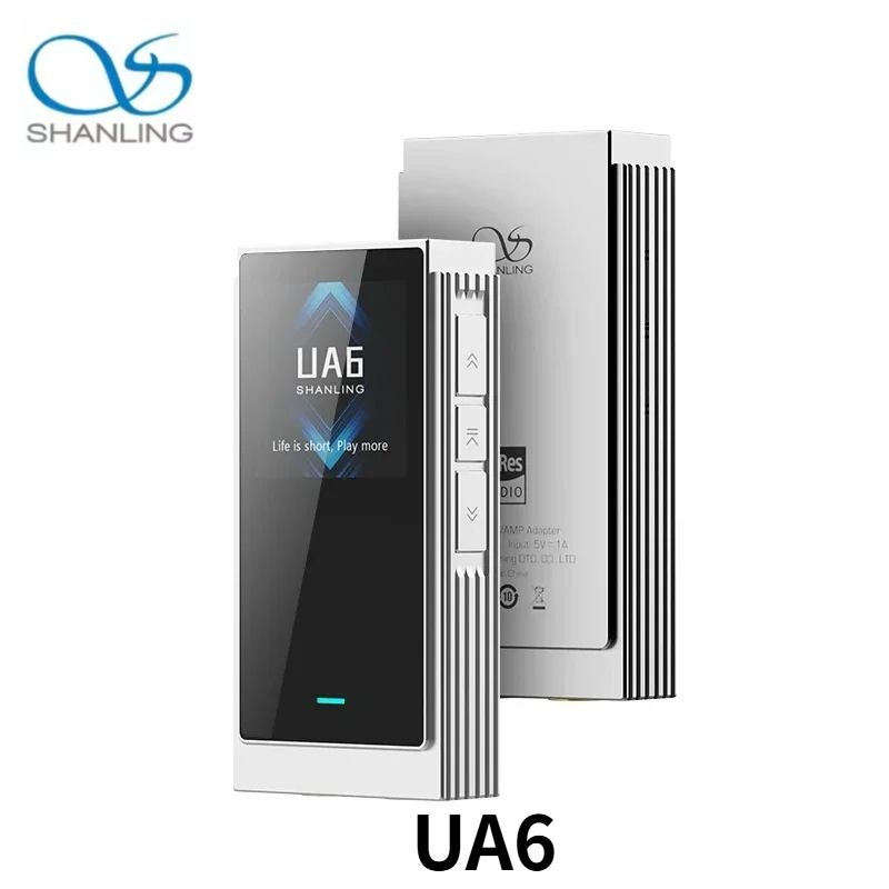 Shanling UA6 Portable USB DAC Headphone Amplifier Hi-Res Hifi 4x Cs43131 DACs Dsd512, Silver - Image 1
