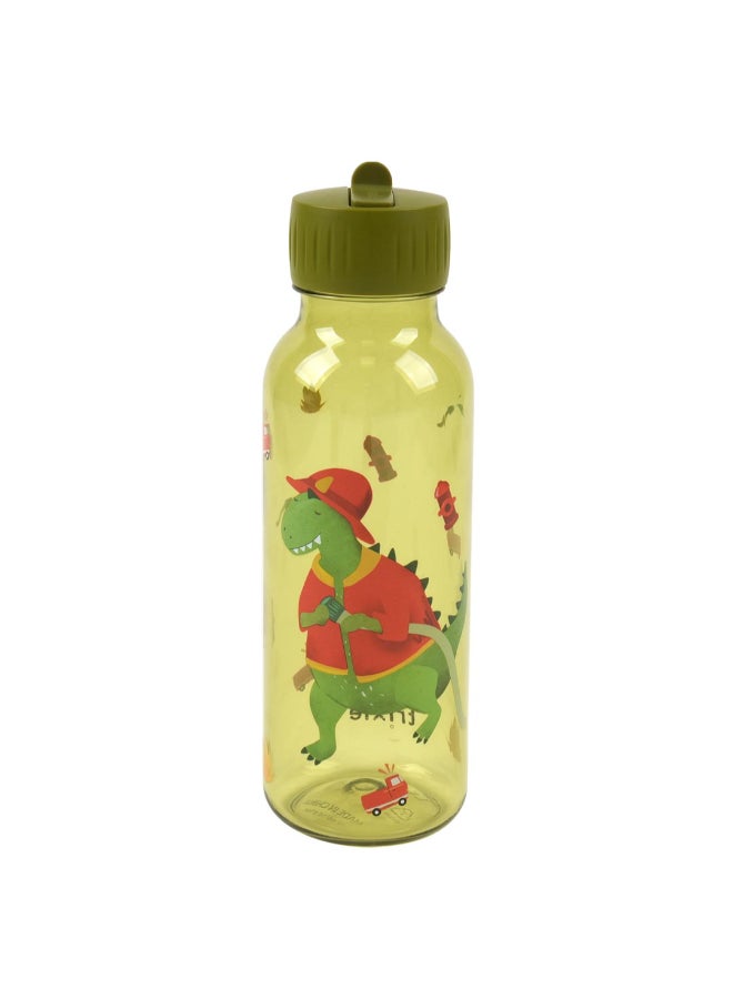 Trixie Tritan™ Water Bottle - 500ml - Fireman Mr. Dino - Image 1