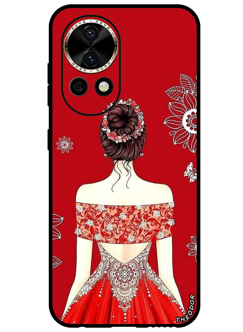 Theodor Protective Case Anti Scratch Shock Proof Bumper Cover For Huawei Nova 12 Cute Ladyy - Image 1