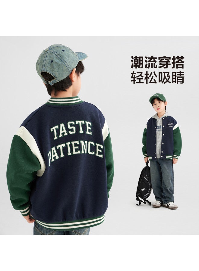 Zuoxi Boys' Jacket Spring/autumn Kids Baseball Coat Windproof Sporty School Jacket Trendy Outerwear For Boys - Image 5