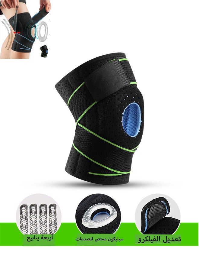 Bukela Knee Brace for Knee Pain - Adjustable Compression Knee Brace with Side Stabilizers for Men and Women, Knee Support for Meniscus Tear ACL, MCL, Injury Recovery - Image 1