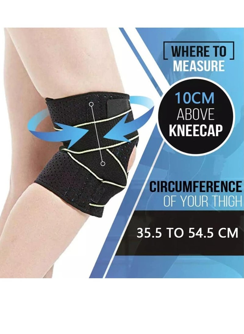 Bukela Knee Brace for Knee Pain - Adjustable Compression Knee Brace with Side Stabilizers for Men and Women, Knee Support for Meniscus Tear ACL, MCL, Injury Recovery - Image 5