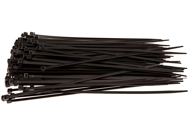 SCHOFIC Cable Zip Ties Heavy Duty 250 MM, Ultra Strong Plastic [POLYAMIDE] Wire Ties with 49 Pounds Tensile Strength, Nylon Tie Wraps with 3.6 MM Width in Indoor and Outdoor -BLACK (BLACK, 50) - Image 2