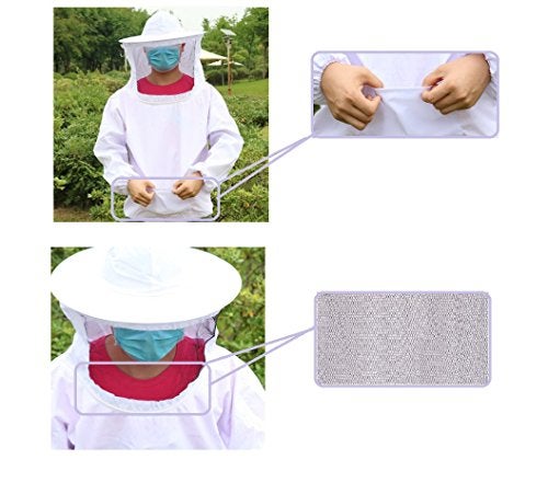 Xgunion Professional Beekeeper Suit (Jacket, Pants, Gloves) Beekeeping Suit Bee Suits for Men Women - Image 3