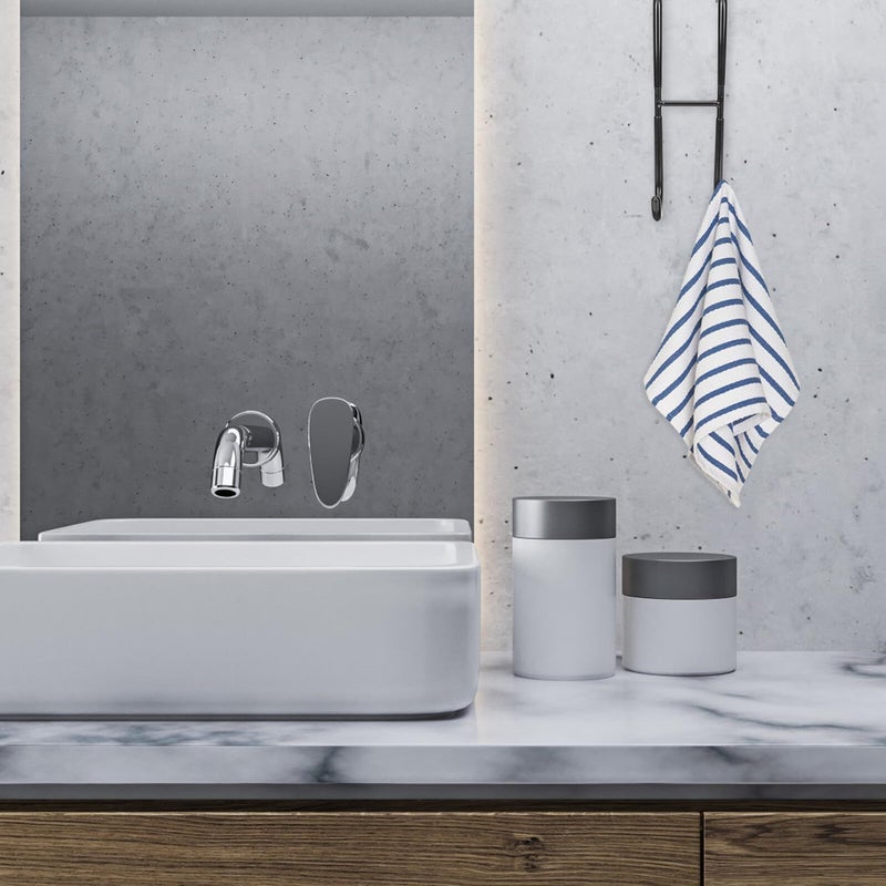 Stainless Steel S Shaped Double Towel Holder 18cm No Drill Bathroom Door Hook - Image 5