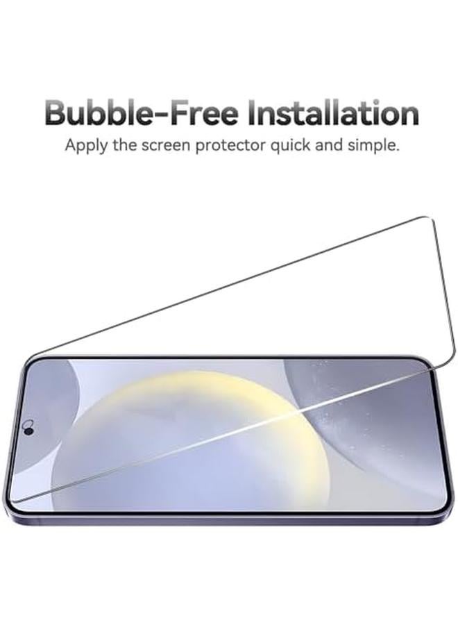 erorex 3 Plus 3 Pack 9H Tempered Glass Screen Protector For Samsung Galaxy S24 Plus S24 Plus 5G With Installation Alignment Frame Support Fingerprint Unlock Anti Scratch Film Screen Protector  - Image 4
