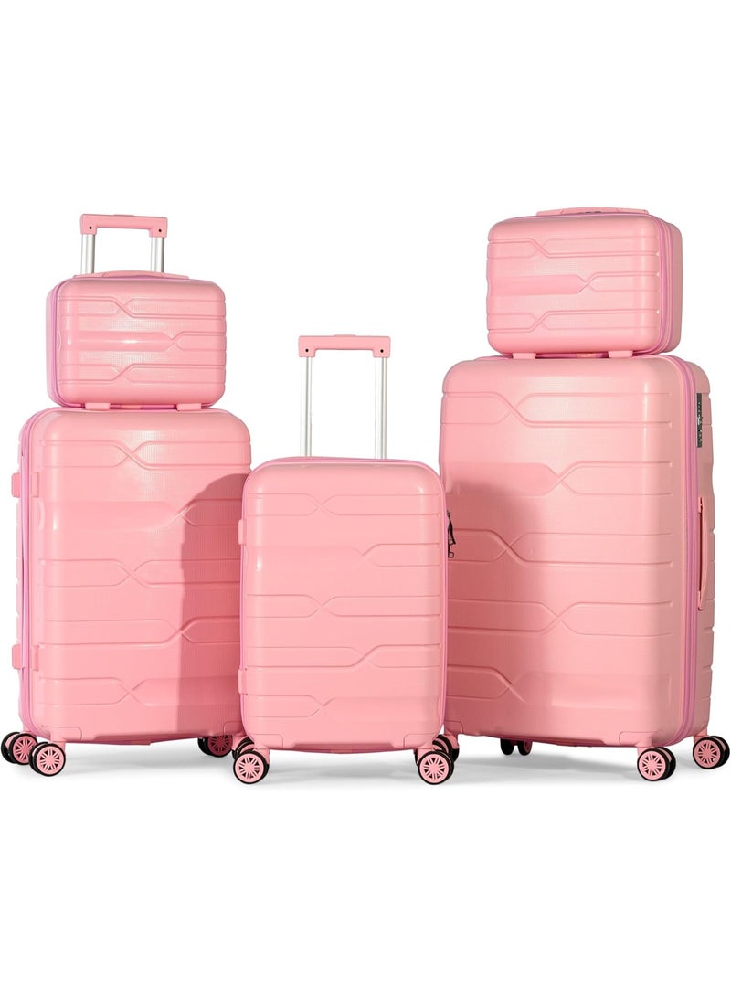 5-Piece Complete Luggage Set – Unbreakable PP with Metal Frame – Rust & Shock Resistant - Image 2
