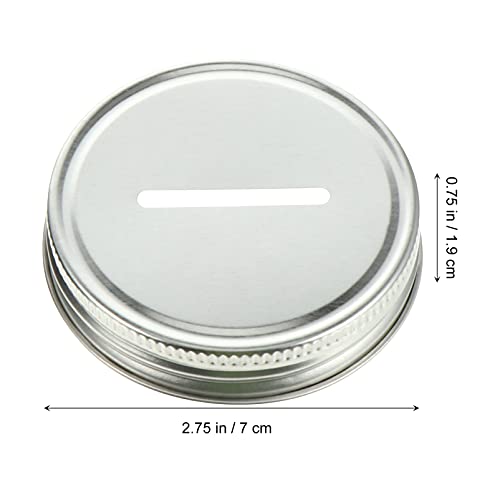 Sewroro 25pcs Slot Wide Mouth Mason Jar Lids Metal Slot Lid Canning Tinplate Bank (mixed Colors) - Image 4