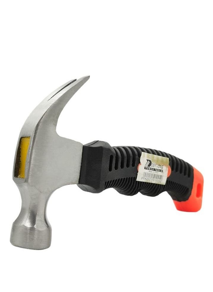 DEFAONS Mini Claw Hammer 300gm Small Hammer Stubby Hammer Short Handle Plastic Grip Carpentry Household Multipurpose Hammer  - Image 1