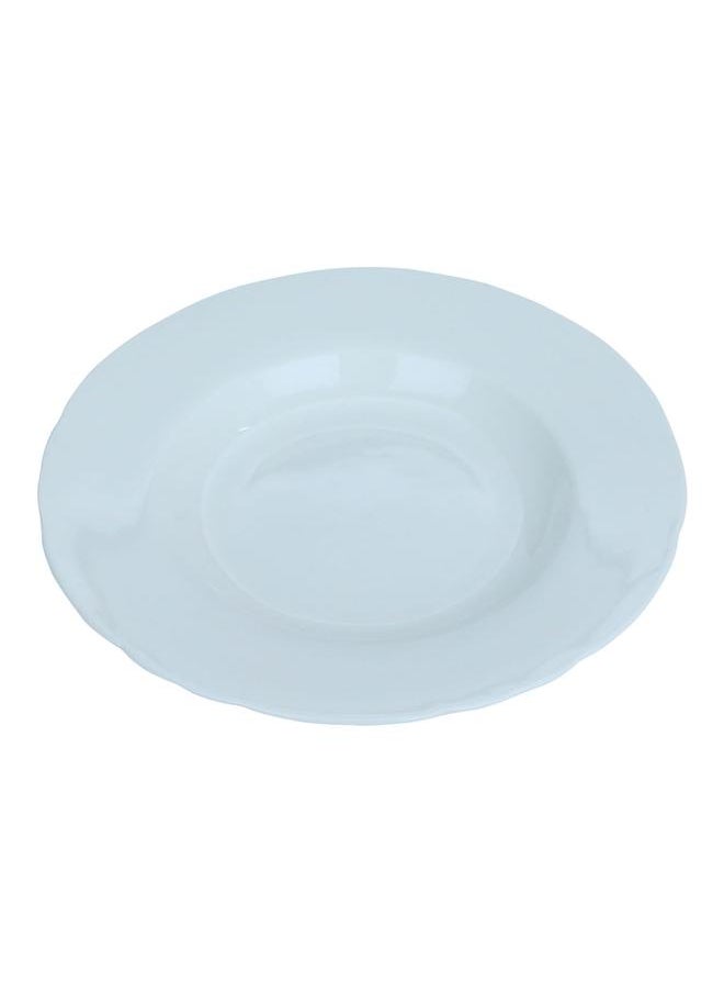 Alsaif Porcelain Serving Plate 8 Inches Round White  - Image 1