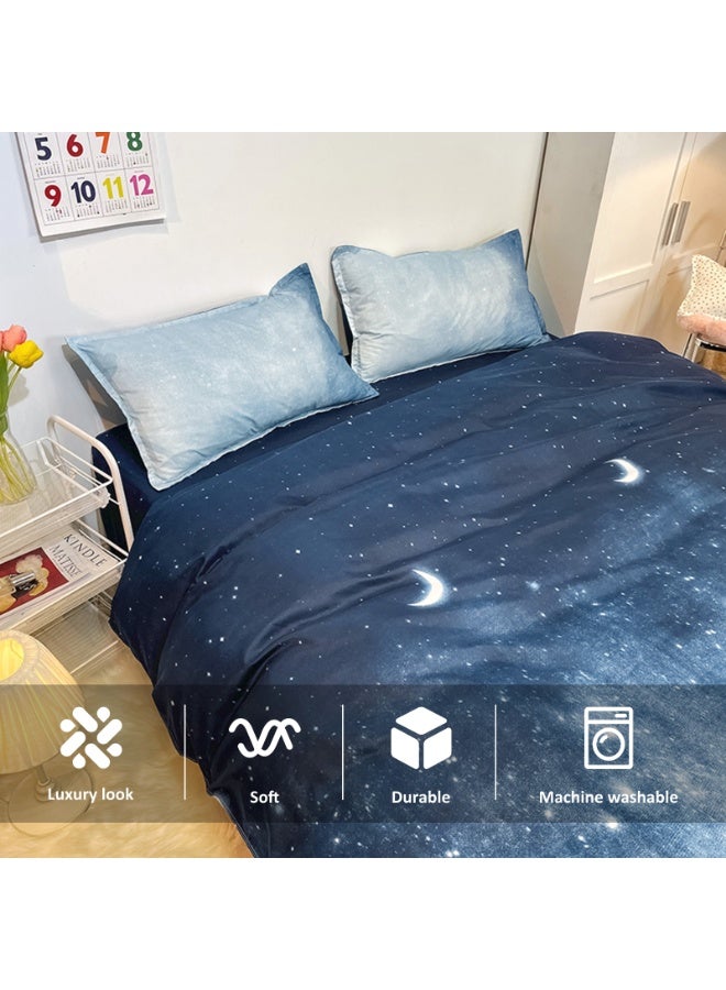 ZERIFAM 4 Piece Duvet Cover Set, Ultra Soft Microfiber Comforter Cover Set with Zipper Closur, Cotton Bedding Set with 2 Pillow Cases(200x230cm) - Image 4