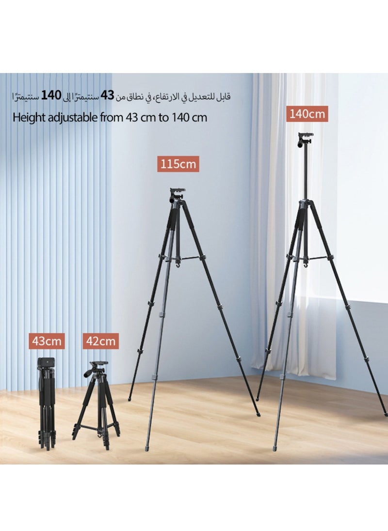 جنرال - 140 سم حامل ثلاثي للهاتف / الكاميرا مع جهاز تحكم عن بعد بتقنية البلوتوث - Image 1