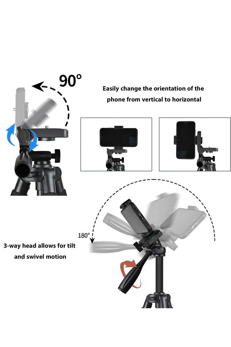 General Tripod For Phone/Camera 140cm With Bluetooth Remote  - Image 5