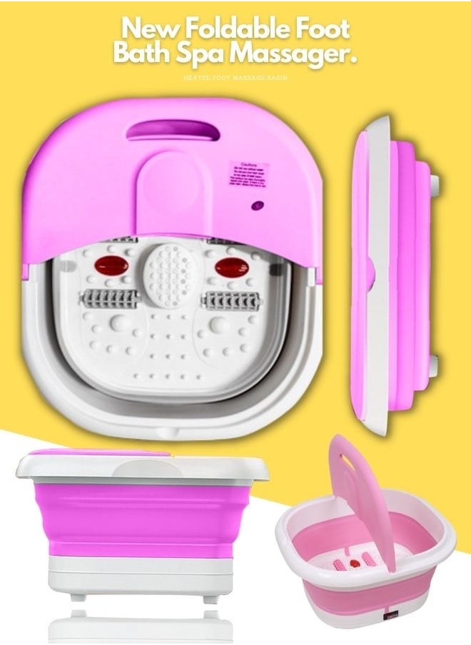 Toshonics Electric Foot Spa Massage Machine with Foldable Bucket for Foot Bath  - Image 1