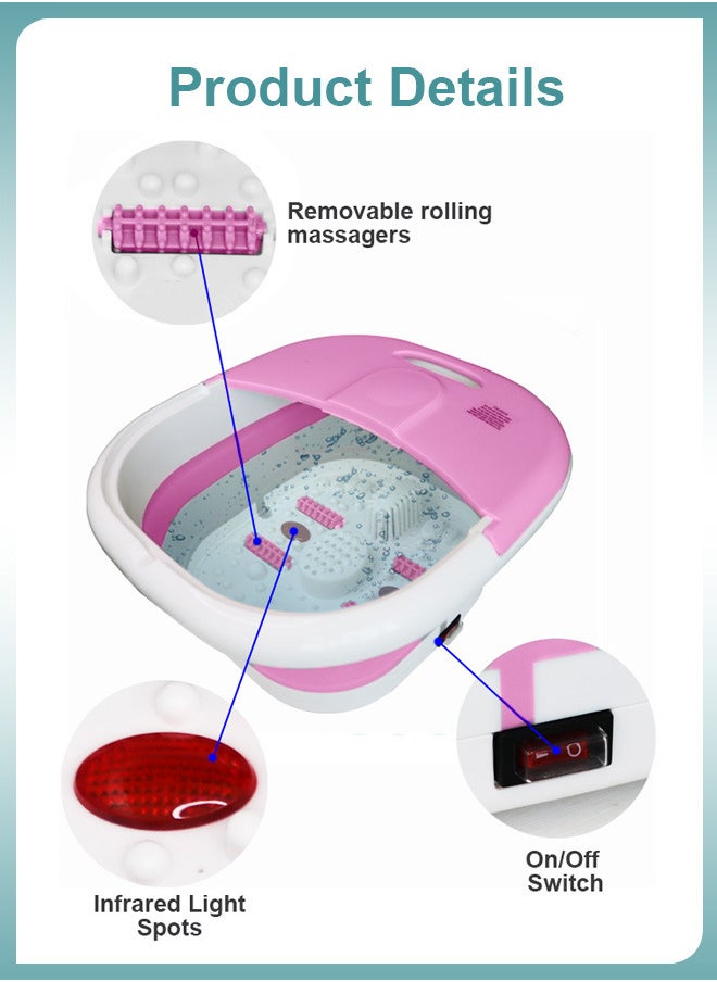 Toshonics Electric Foot Spa Massage Machine with Foldable Bucket for Foot Bath  - Image 4