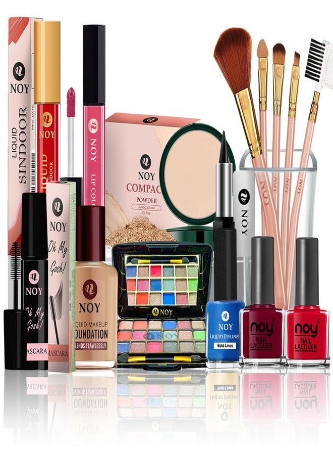 NOY Makeup Kit Set Sultry Evening Looks 100% Vegan Formulation, Waterproof & Weightless NO#899 (All In One Makeup 15Pcs) - Image 1