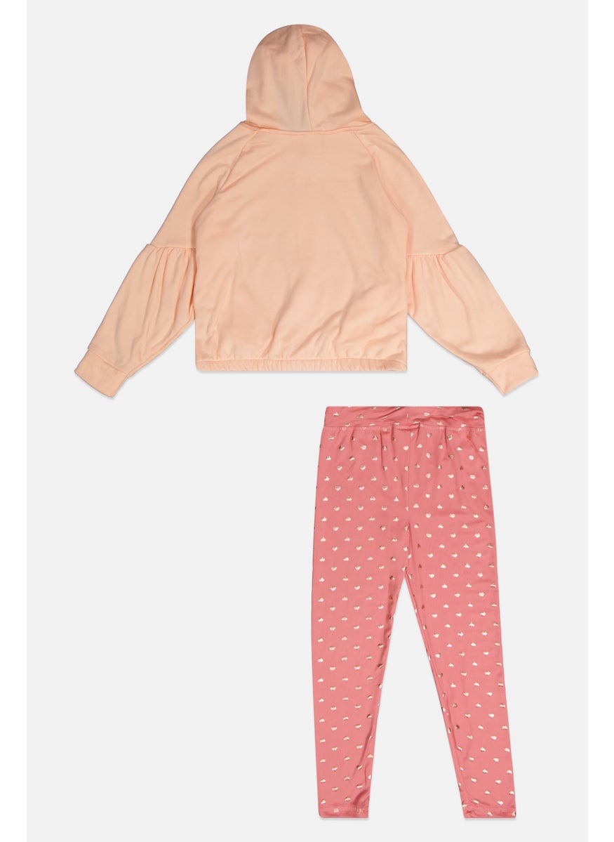 Body Glove - Kids Girl 2 Pcs Printed Sweatshirt And Pant Set, Pink - Image 1