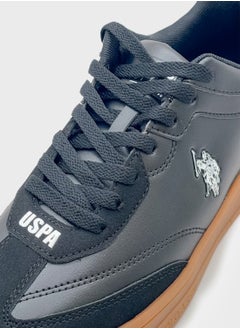 U.S. Polo Assn. Women's Black Low-Top Sneakers - Lightweight Timeless Lace-Up Style, Ideal for Casual Outings  - Image 4