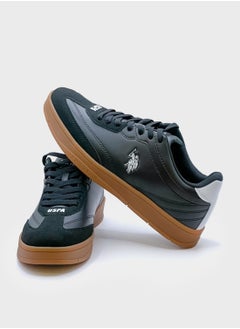 U.S. Polo Assn. Women's Black Low-Top Sneakers - Lightweight Timeless Lace-Up Style, Ideal for Casual Outings  - Image 2