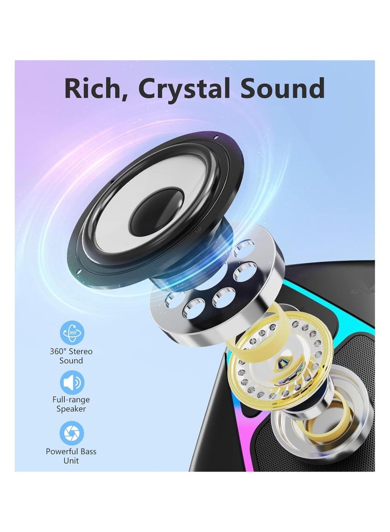 XTRIKE ME مكبر صوت متعدد الوسائط SK-610 2.1 مع إضاءة خلفية RGB وصوت ستيريو - Image 5