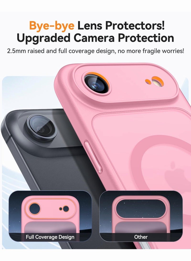 SOKAD MagSafe Matte Pink Case for iPhone Air, Full Camera Protection - Image 3