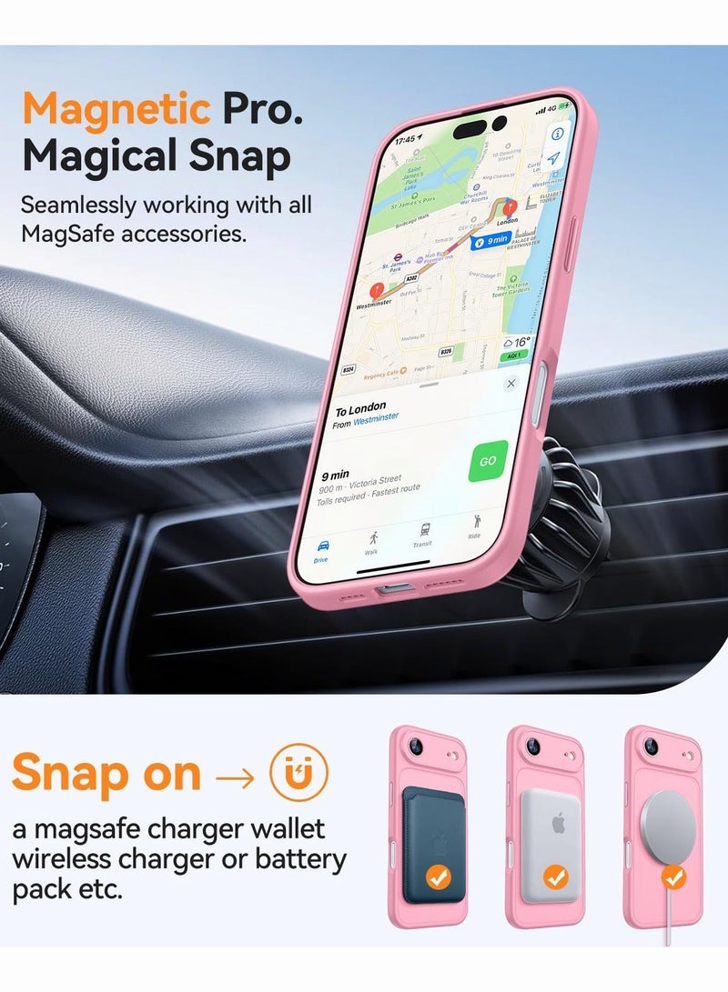 SOKAD MagSafe Matte Pink Case for iPhone Air, Full Camera Protection - Image 5