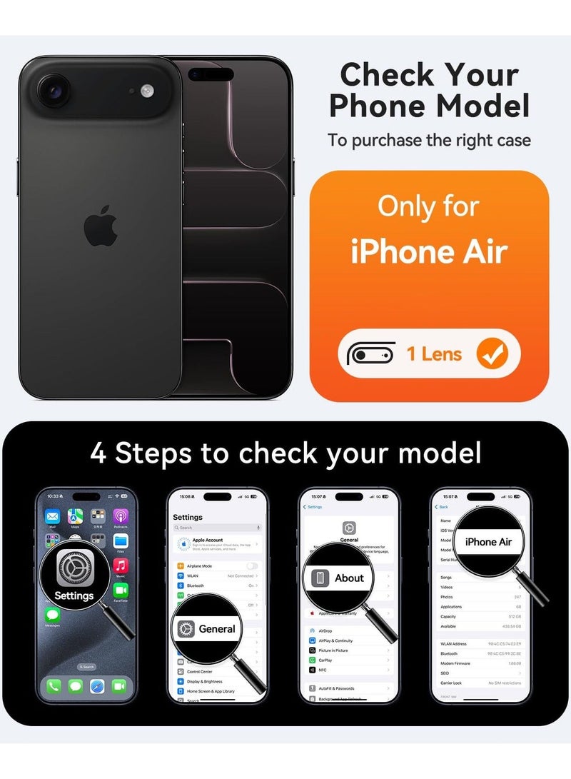 SOKAD MagSafe Matte Pink Case for iPhone Air, Full Camera Protection - Image 2