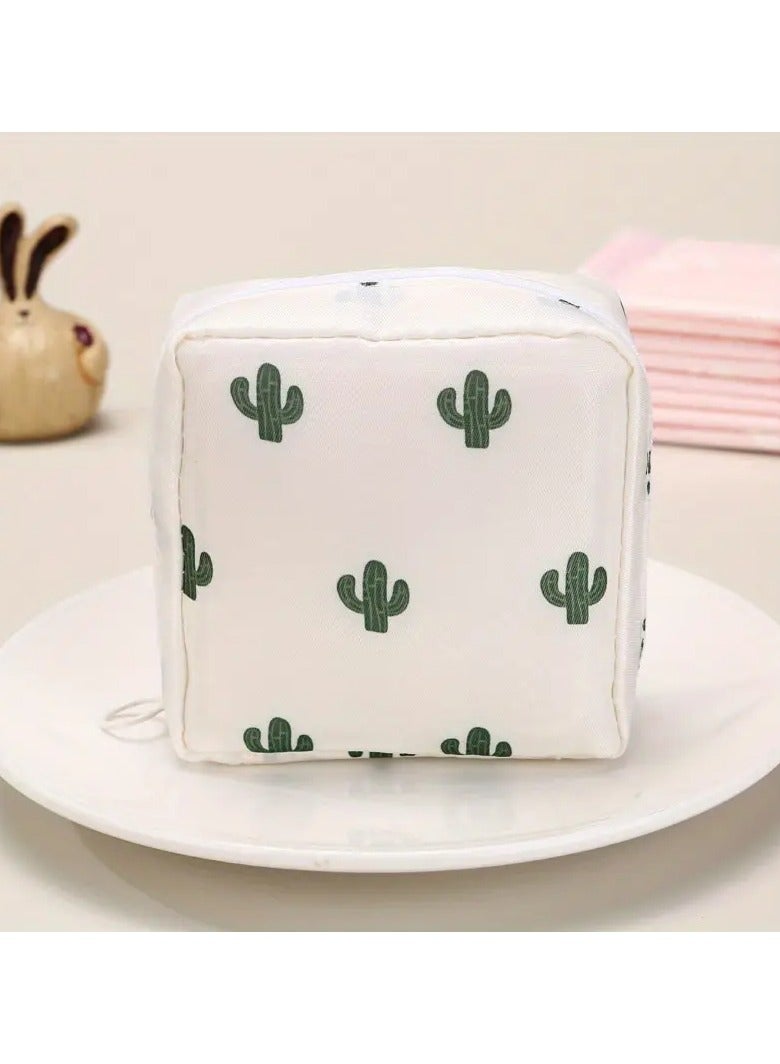 Goolsky 1pc Polyester Cosmetic Bag - Unscented, Non-Waterproof Multi-Function Travel Organizer for Toiletries, Sanitary Products, and Makeup - Image 1