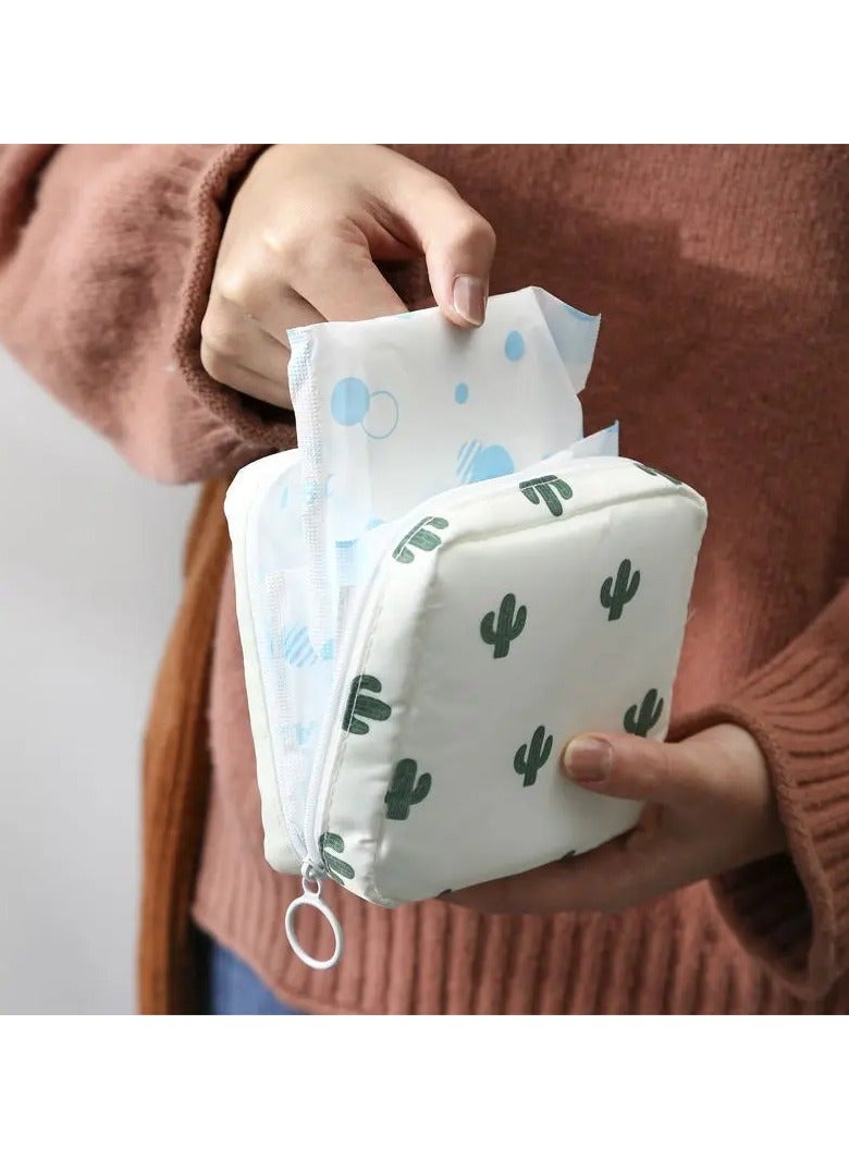 Goolsky 1pc Polyester Cosmetic Bag - Unscented, Non-Waterproof Multi-Function Travel Organizer for Toiletries, Sanitary Products, and Makeup - Image 2