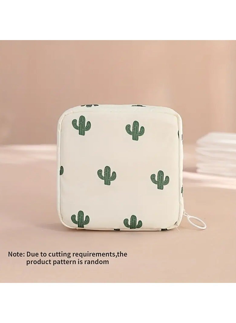 Goolsky 1pc Polyester Cosmetic Bag - Unscented, Non-Waterproof Multi-Function Travel Organizer for Toiletries, Sanitary Products, and Makeup - Image 3