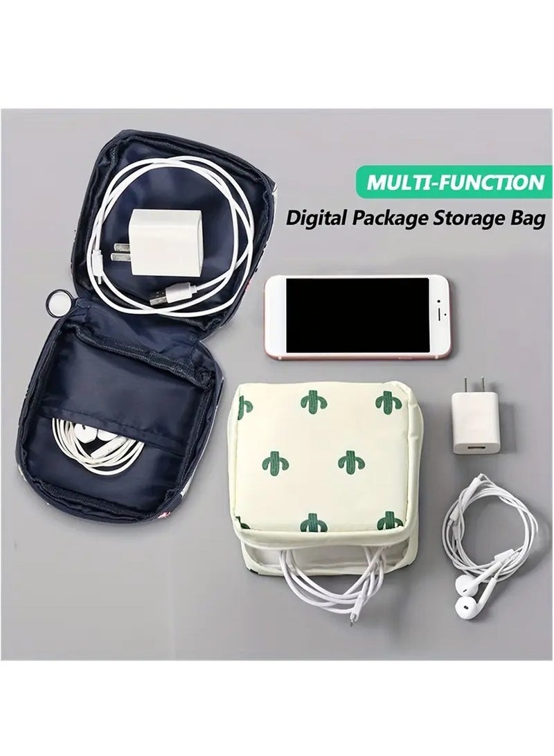 Goolsky 1pc Polyester Cosmetic Bag - Unscented, Non-Waterproof Multi-Function Travel Organizer for Toiletries, Sanitary Products, and Makeup - Image 4