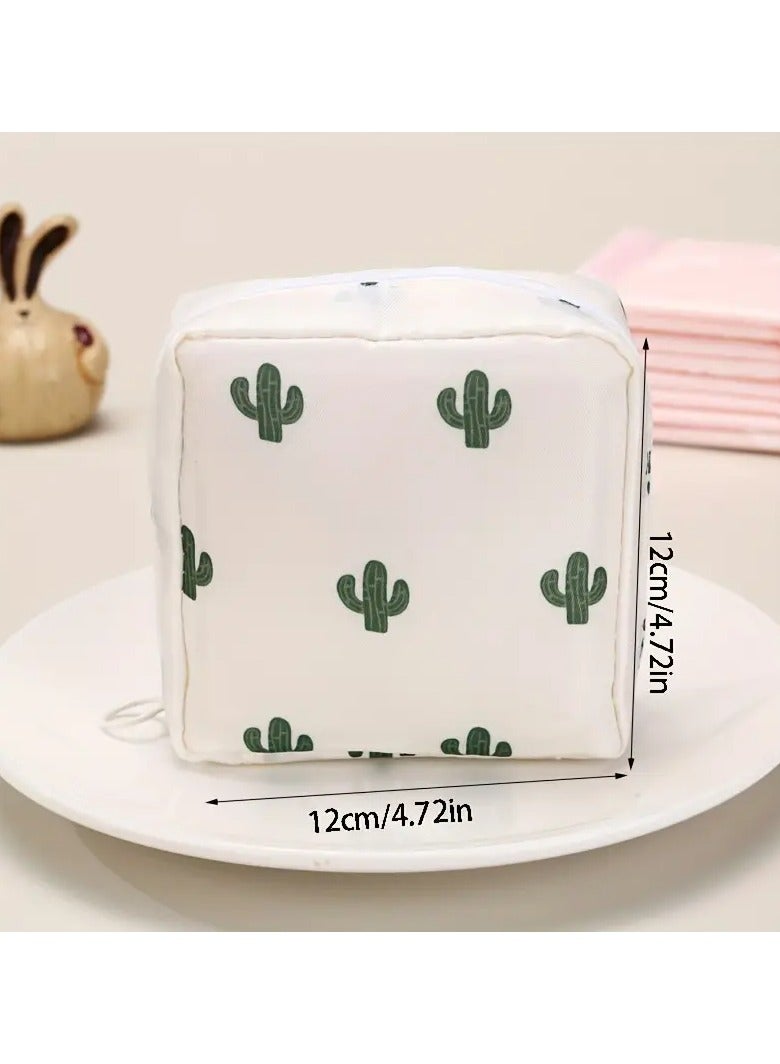 Goolsky 1pc Polyester Cosmetic Bag - Unscented, Non-Waterproof Multi-Function Travel Organizer for Toiletries, Sanitary Products, and Makeup - Image 5